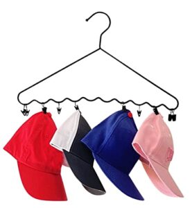 dr. organizer, cap, hat, glove, scarf, and accessory closet organizer hanger, black steel, usa patented – 1 pack