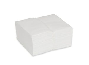 2dayship cloth-like guest towels 12 x 17 white disposable hand napkins - 100 pack