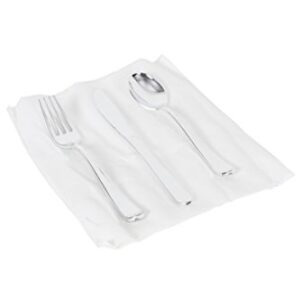 2dayShip Cloth-like Guest Towels 12 X 17 White Disposable Hand Napkins - 100 Pack