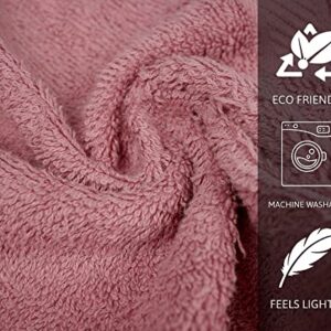 ZUPERIA Classic Towels, Face Washcloths (24 Pack, 12" x 12") 100% Cotton Premium Quality and Ultra Soft Wash Cloth Set for Bathroom and Home | Highly Durable High Absorbency and Stylish