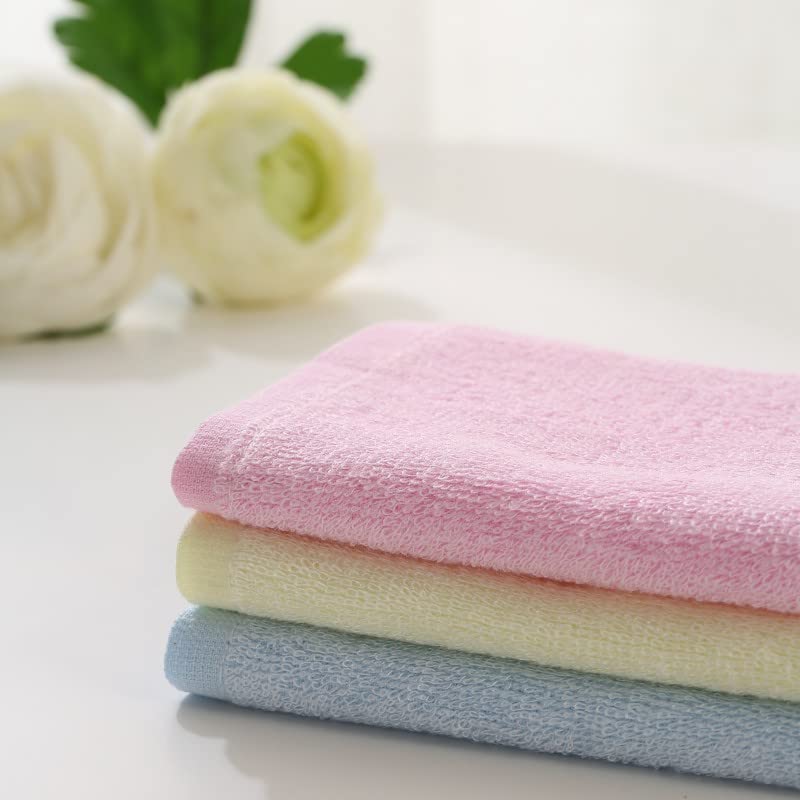 Wokaku Small-Towels-for-BabyKidsChild-Face-Towel-and-Washcloth-BabyKidChildren-Saliva-Towel-Super-Soft-Quick-Dry-Towel-as-Kitchen-Cleaning-Dish-Towels (28 * 26CM=11.02"*10.23", 6 PCS)