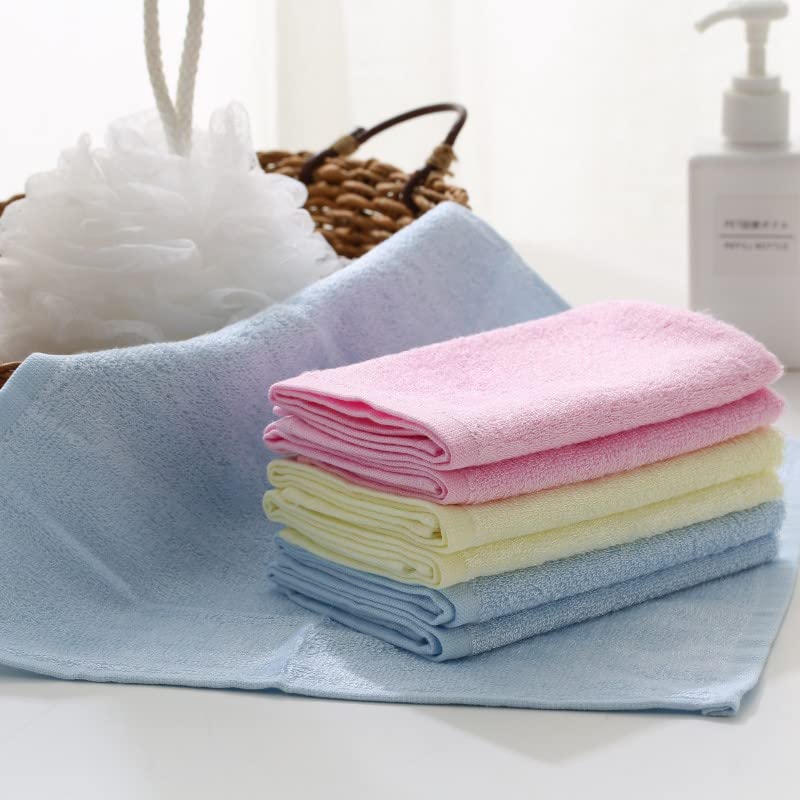 Wokaku Small-Towels-for-BabyKidsChild-Face-Towel-and-Washcloth-BabyKidChildren-Saliva-Towel-Super-Soft-Quick-Dry-Towel-as-Kitchen-Cleaning-Dish-Towels (28 * 26CM=11.02"*10.23", 6 PCS)