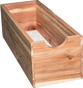 the great american hanger company unfinished cedar sock box - organize your socks and protect them, the red cedar absorbs moisture and eliminates odors
