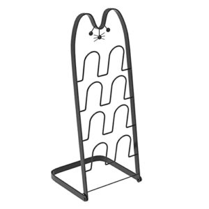household products cat shaped slippers rack, living room floor multi layer wrought iron shoe rack simple bathroom toilet slippers shelf dormitory shoe rack, for entryway bathroom living room