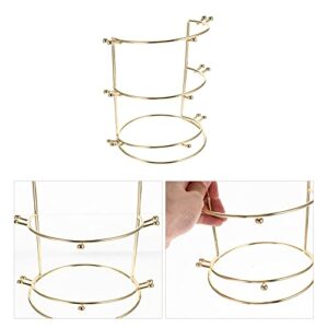 LUOZZY Three-Tier Bride Headband Storage and Display Stand Crown Storage Rack Home Supplies