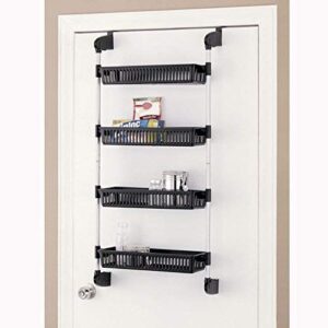 organize it all over the door 4-basket hanging storage unit with hooks