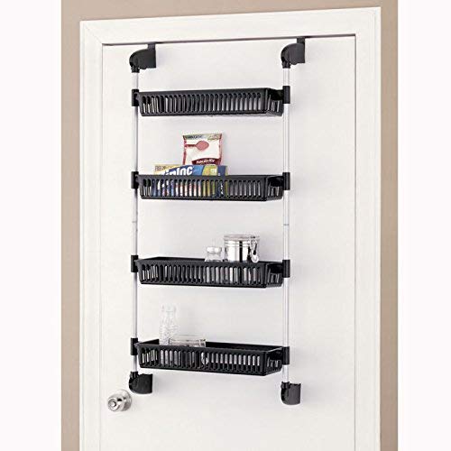 Organize It All Over The Door 4-Basket Hanging Storage Unit With Hooks