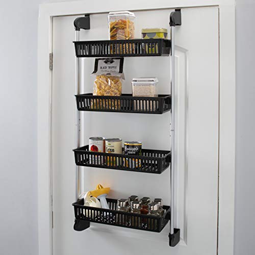 Organize It All Over The Door 4-Basket Hanging Storage Unit With Hooks