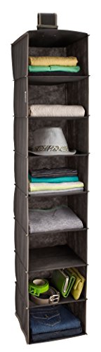 ClosetMaid 31454 8-Shelf Hanging Closet Organizer, Gray