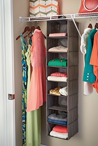 ClosetMaid 31454 8-Shelf Hanging Closet Organizer, Gray