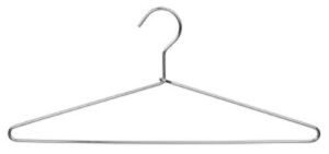 quality extra heavy duty metal suit hanger with polished chrome (8 pack)