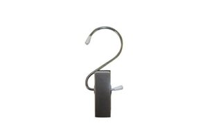 nahanco 610ec12 boot clip hanger, brushed chrome, metal clip, 4.5” (pack of 12)