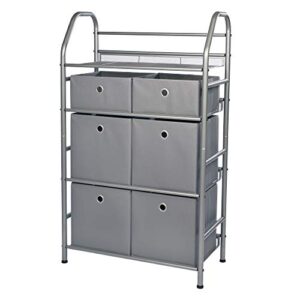 neatfreak! 4 tier metal home storage organizer w/bins
