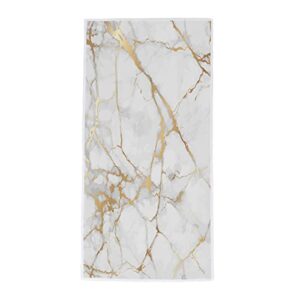 white gold marbling hand towels soft highly absorbent large hand towels 15 x 30inch quick dry fingertip towels kitchen dish guest towel hand face towel bathroom towel