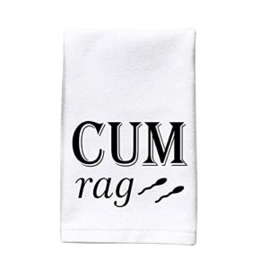 wcgxko cum rag vag rag naughty funny bathroom towel for boyfriend huaband adult humor gift (cum -2)