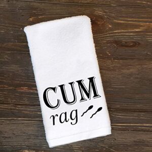 WCGXKO Cum Rag Vag Rag Naughty Funny Bathroom Towel for Boyfriend Huaband Adult Humor Gift (Cum -2)