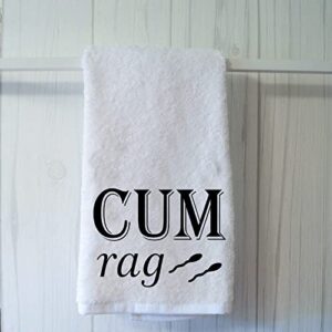 WCGXKO Cum Rag Vag Rag Naughty Funny Bathroom Towel for Boyfriend Huaband Adult Humor Gift (Cum -2)