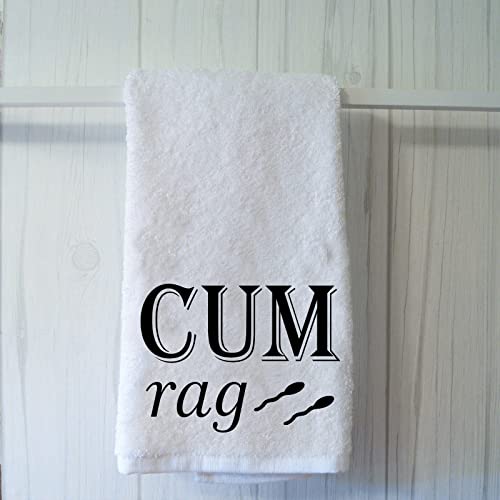 WCGXKO Cum Rag Vag Rag Naughty Funny Bathroom Towel for Boyfriend Huaband Adult Humor Gift (Cum -2)