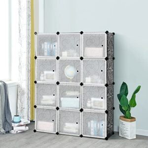 happygrill portable closet wardrobe clothes cabinet bedroom armoire diy storage organizer cubes for bedroom travel