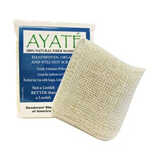 ayate wash cloth - 100% natural fibers - exfoliate and renew your skin