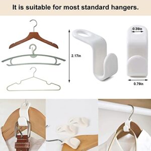 30PCS Clothes Hanger Connector Hooks, Hanger Extender Clips,Cascading Hanger Hooks,Used in Closet Hangers Space Saving and Organizer Closets