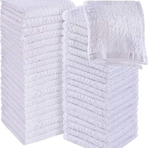 SIMPLI-MAGIC Cotton Set, Towels , 12x12 White, 24 Pack