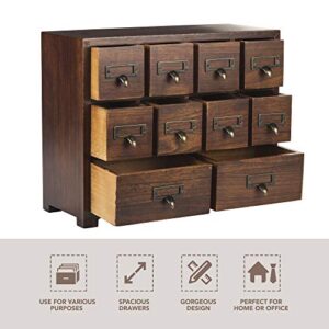 Primo Supply Traditional Solid Wood Small Chinese Medicine Cabinet l Vintage and Retro Look with Great Storage Apothecary Drawer Herbal Dresser l Great for Modern Gear | Wide - NO Assembly Required