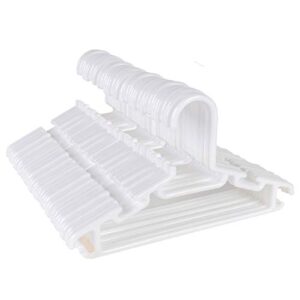 tosnail 40 pack plastic children's hangers - white