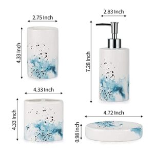 Bathroom Accessories Set + White vase Sets