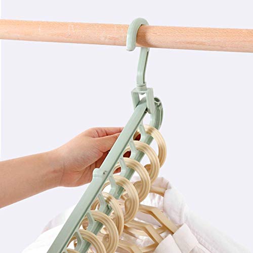 NC Clothes Hanger Closet Organizer, Multi-Port Hanger, Plastic Tie Scarf Clothes Organizer