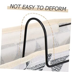 Toddmomy 1pc Door Hanging Storage Bag Hanging Storage Bags Hanging Closet Organizer Organizing Basket Cotton Linen Hanging Laundry Bag Child