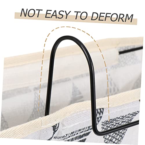 Toddmomy 1pc Door Hanging Storage Bag Hanging Storage Bags Hanging Closet Organizer Organizing Basket Cotton Linen Hanging Laundry Bag Child