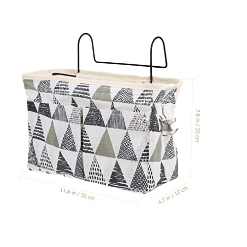 Toddmomy 1pc Door Hanging Storage Bag Hanging Storage Bags Hanging Closet Organizer Organizing Basket Cotton Linen Hanging Laundry Bag Child