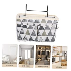 Toddmomy 1pc Door Hanging Storage Bag Hanging Storage Bags Hanging Closet Organizer Organizing Basket Cotton Linen Hanging Laundry Bag Child