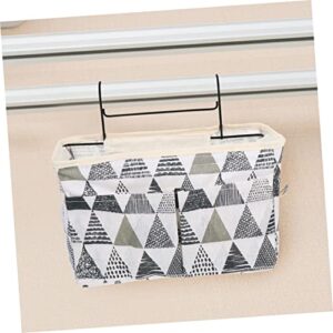 Toddmomy 1pc Door Hanging Storage Bag Hanging Storage Bags Hanging Closet Organizer Organizing Basket Cotton Linen Hanging Laundry Bag Child