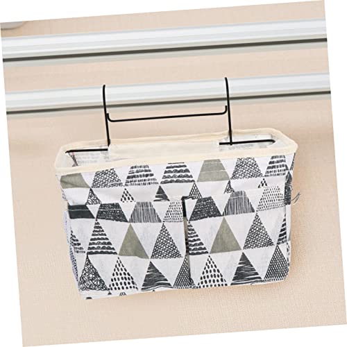 Toddmomy 1pc Door Hanging Storage Bag Hanging Storage Bags Hanging Closet Organizer Organizing Basket Cotton Linen Hanging Laundry Bag Child