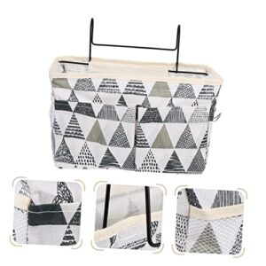 Toddmomy 1pc Door Hanging Storage Bag Hanging Storage Bags Hanging Closet Organizer Organizing Basket Cotton Linen Hanging Laundry Bag Child