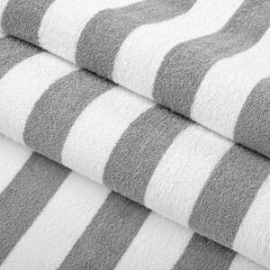 Arkwright Oversized California Beach Towels - (Pack of 4) Absorbent, Quick Drying, Ringspun Cotton Pool Towel, Perfect for Hotel, Spa Hot Tub, and Bath, 30 x 70 in, Grey