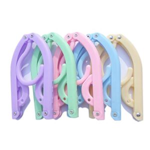 10 pcs travel hangers foldable clothes hangers portable travel accessories space saving for travel & home use
