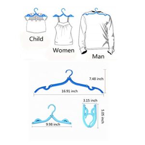 10 Pcs Travel Hangers Foldable Clothes Hangers Portable Travel Accessories Space Saving for Travel & Home Use