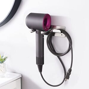 Hair Dryer Holder, SUS304 Adhesive Blow Dryer Holder Wall Mounted Compatible with Dyson Hair Dryer, Hair Dryer Organizer Dyson Hair Dryer Wall Mount