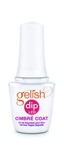 gelish mini ombré dip powder coat, dip powder ombré nail coat, nail art for nail dip powder, color changing nail polish, 0.3 ounce