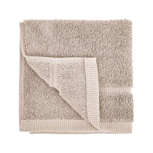Amazon Basics GOTS Certified Organic Cotton Washcloths - 12-Pack, Delicate Fawn