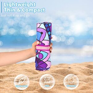 2 Pack Microfiber Oversized Lightweight Beach Towel 71"x32" XL Extra Large Thin Sand Free Towels Travel Swim Pool Yoga Gym Camping for Adults Women Men Beach Essentials Accessories Vacation Gift
