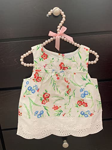 Pearl Clothes Beads Hangers for Kids Baby Girl Infant Toddler Childerns for Fancy Dress Closet Hanger Elegant Gift Ideas Metal Hangers (5 Pack) Pink