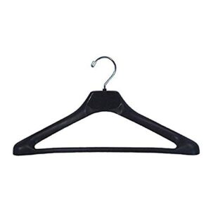 nahanco h110 plastic suit hangers, concave extra wide-shouldered, 21", black