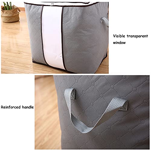 Clothes Storage Bag foldable Linen Zippered Storage Bag for Closet, Pillow, Clothes, Bag Storage Containers