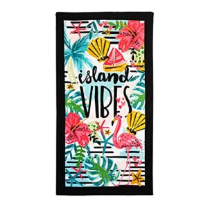 Betsey Johnson - Beach Towel Set, Highly Absorbent & Fade Resistant Beach Accessories, Ideal for Pool, Picnic, or Beach (Island Vibes & Chill Pineapple, 2 Piece)