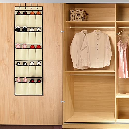 Over the Door Shoes Rack 10-Pair Shoes Organizer 5-Layer Hanging Storage Shelf for Closet Cabinet Slippers Toys