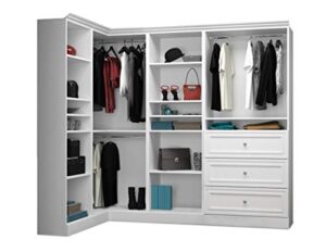 bestar versatile walk-in closet organizer, white